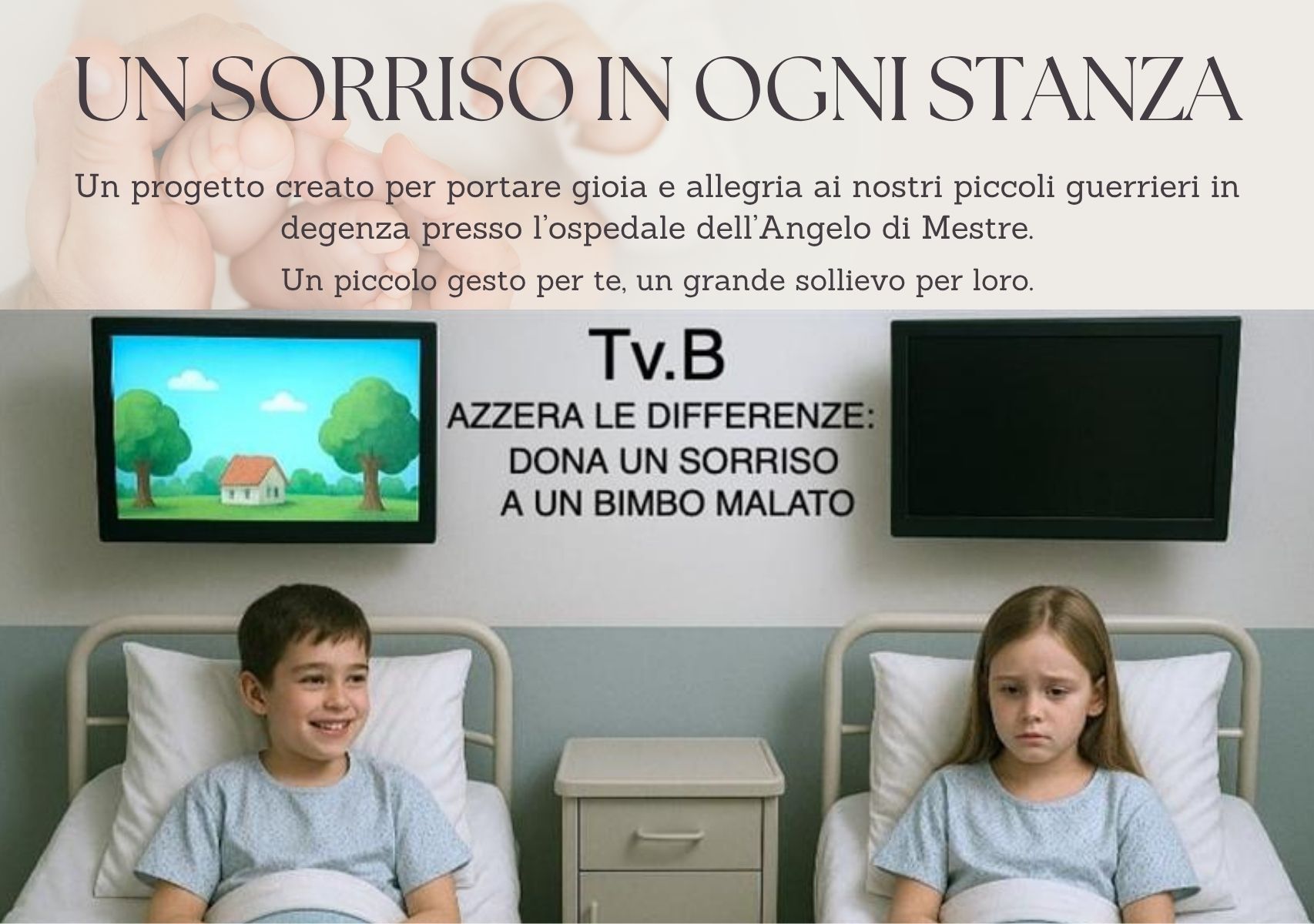 Un sorriso in ogni stanza: lo stesso diritto per tutti i bambini